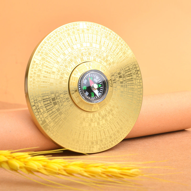 Brass compass,fingertip Gyro