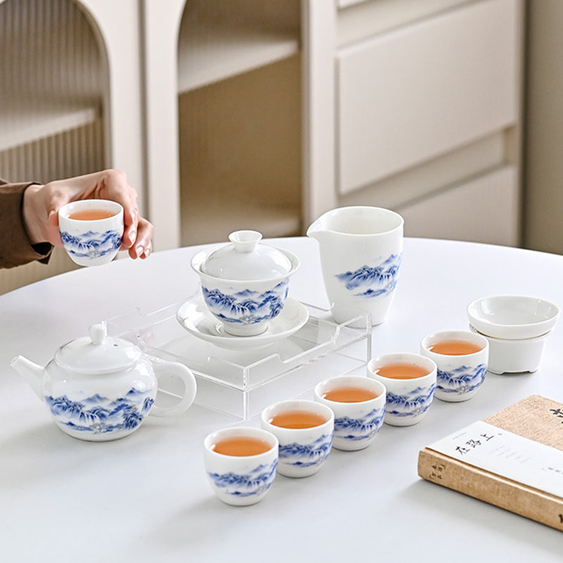 Suet like Jade Tea Set