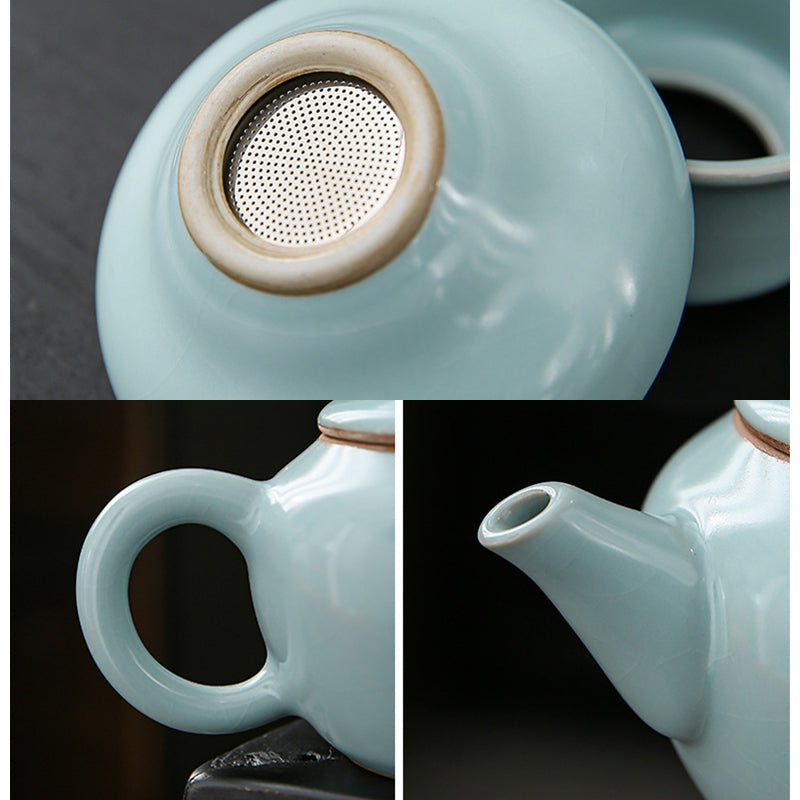 Ru Kiln Ice-Crack Pattern Tea Set
