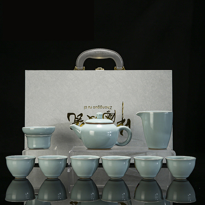 Ru Kiln Ice-Crack Pattern Tea Set