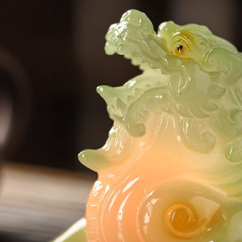 Color-changing and Glowing Tea Pet in the Shape of the Wealth-bringing Pixiu