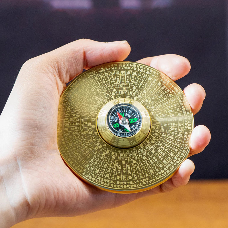 Brass compass,fingertip Gyro