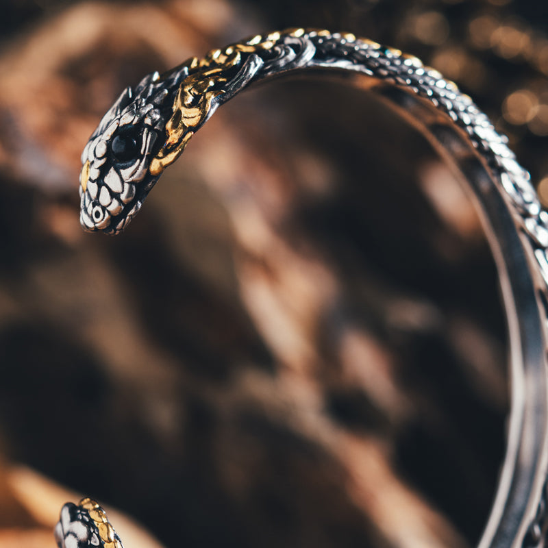 2025 Year of the Snake Limited - edition Pure Silver Plated with Gold Bracelet