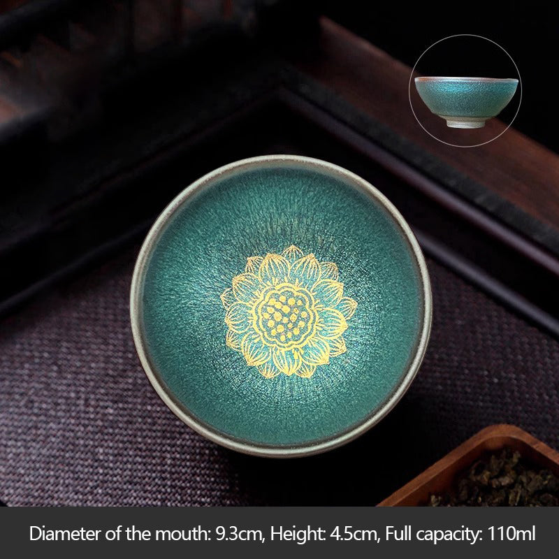 Buddhist Lotus Golden Cup