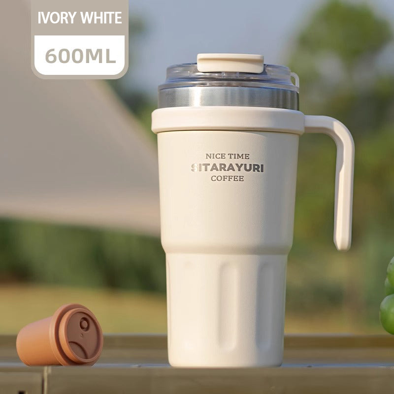 Large capacity Double - way Drinking Handle Cup