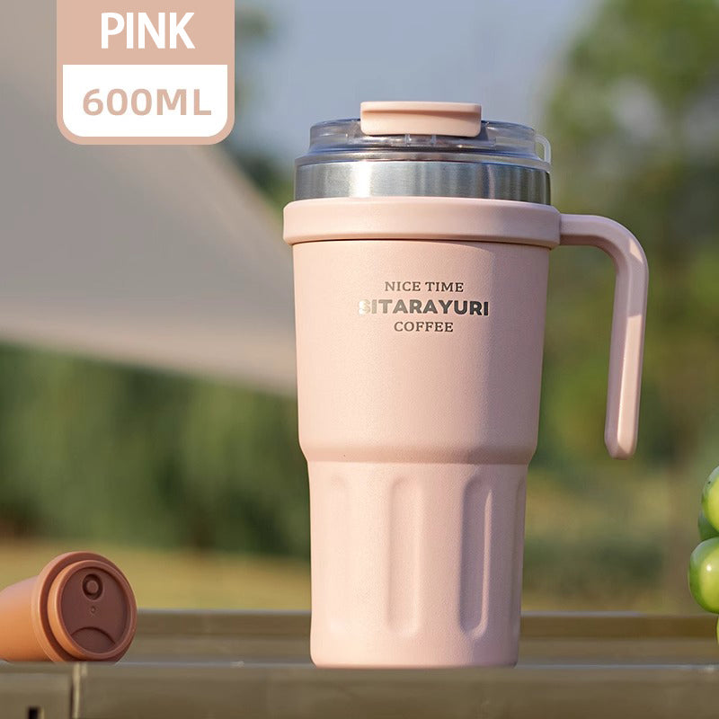 Large capacity Double - way Drinking Handle Cup