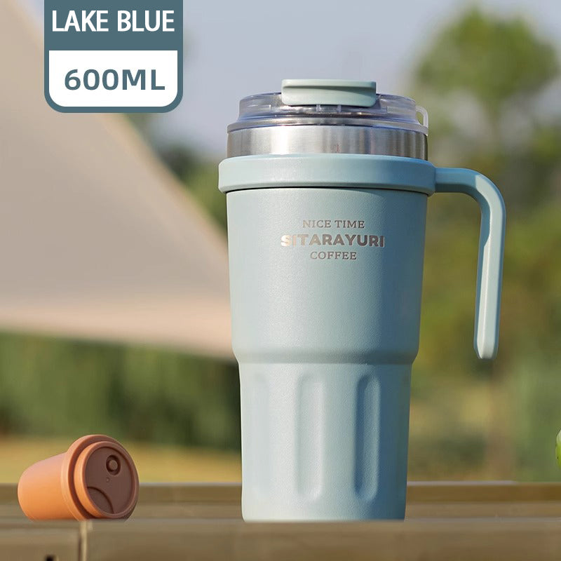 Large capacity Double - way Drinking Handle Cup