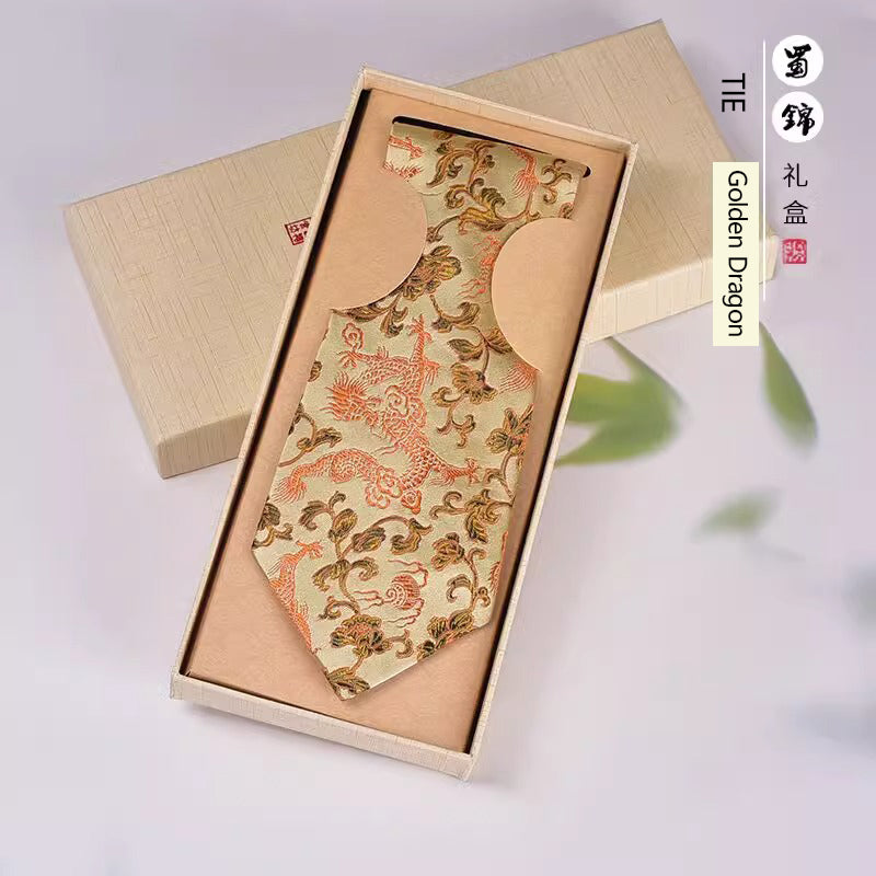 Shu Brocade Mulberry Silk Tie