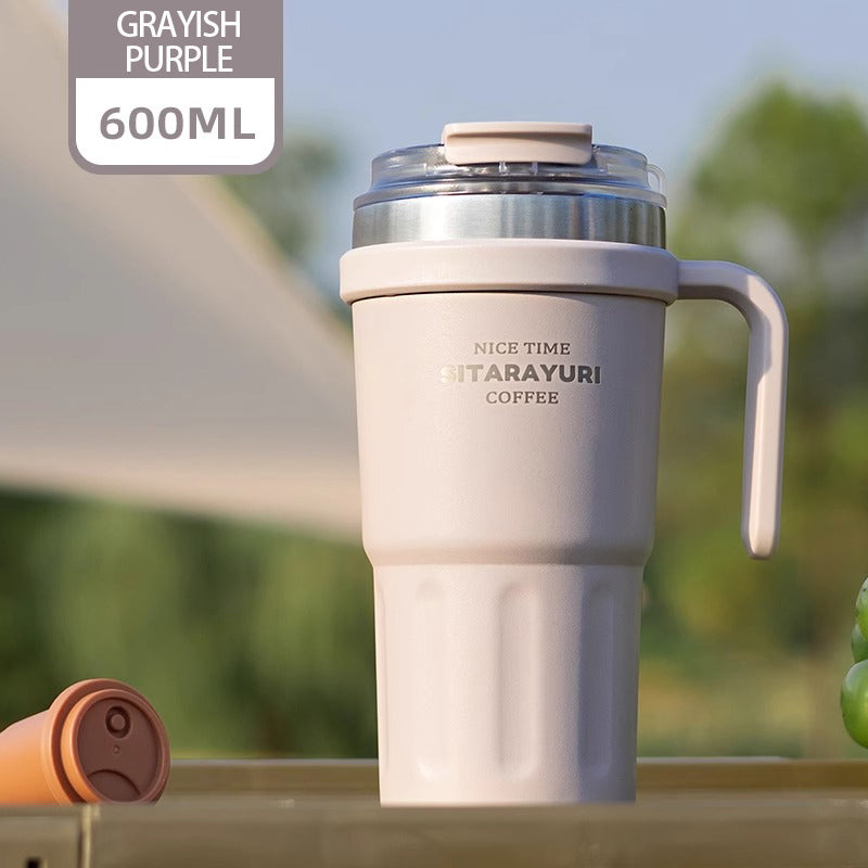 Large capacity Double - way Drinking Handle Cup