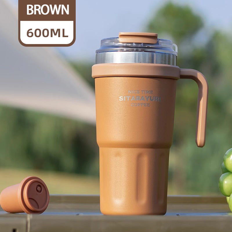 Large capacity Double - way Drinking Handle Cup