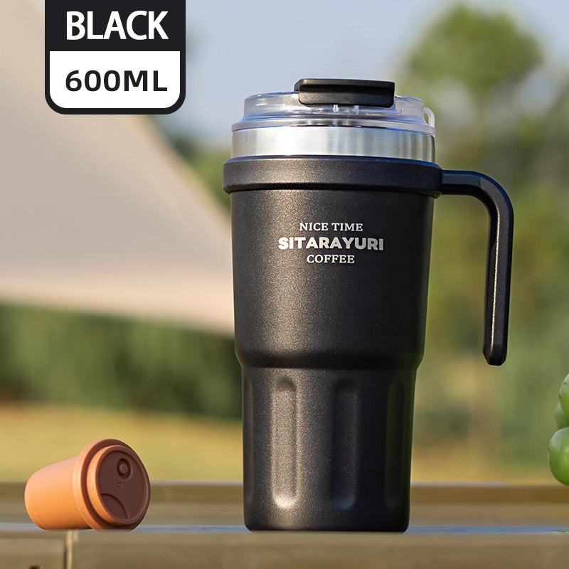 Large capacity Double - way Drinking Handle Cup