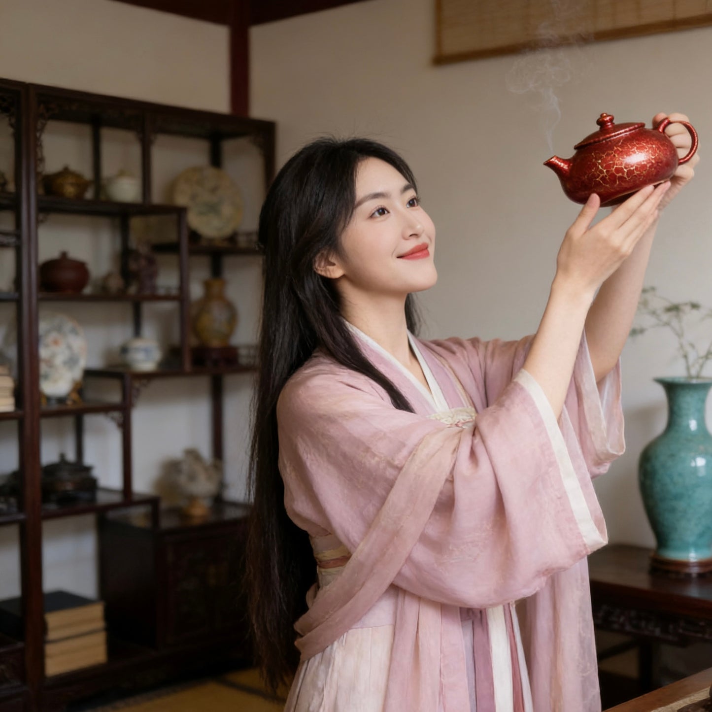Premium Yixing Zisha Teapot: Handcrafted Hanjiang Hu with Shell-Firing Glaze
