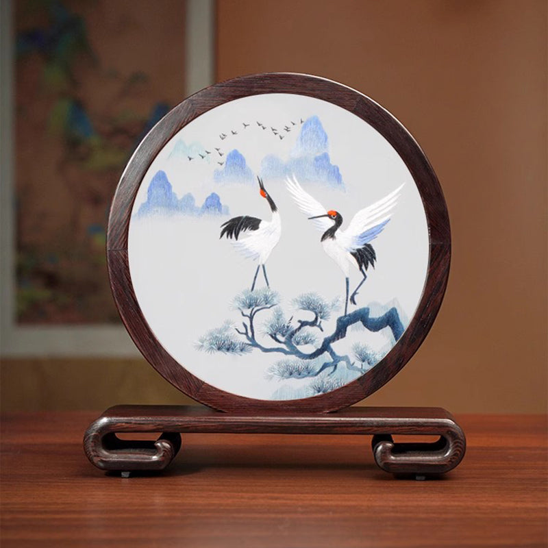 Suzhou embroidery of the auspicious and wealthy bird