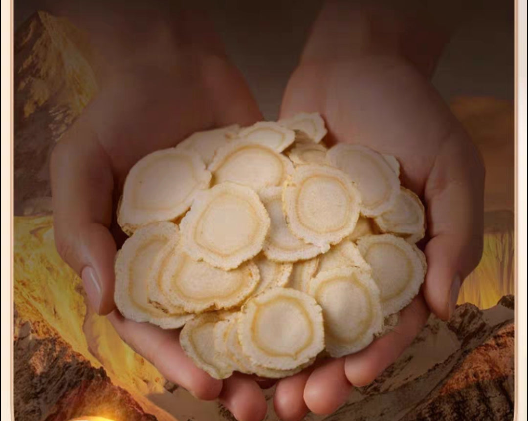 2-3CM Extra Large Changbai Mountain Ginseng Slices, sourced from the authentic Changbai Mountain origin—the famous "hometown of ginseng" in Northeast China-100g