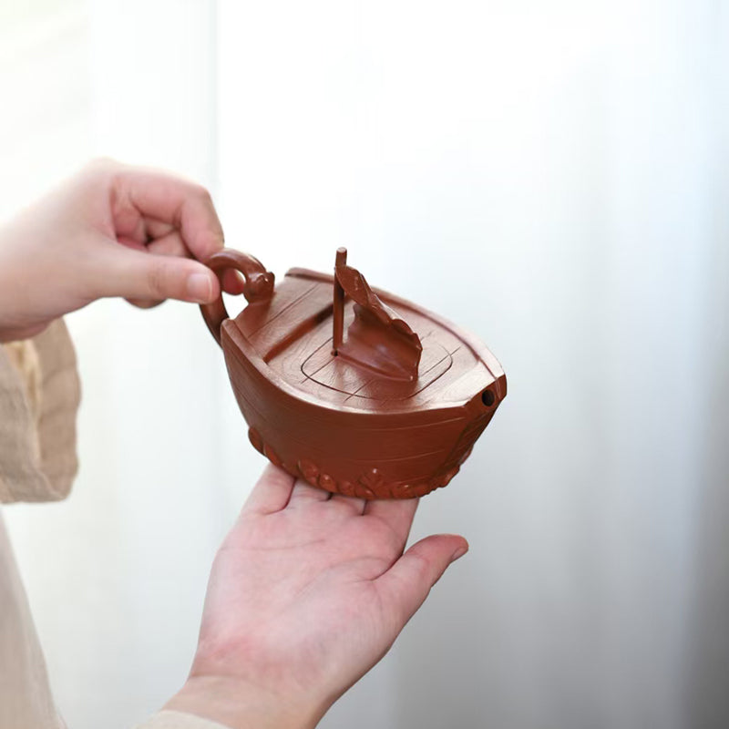 Zisha Teapot Everything goes smoothly 260CC by Master Zhang Dejun.