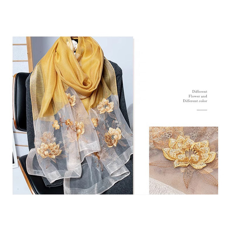 Ladies' Long Mulberry Silk Scarf —— Packed in a Gift Box