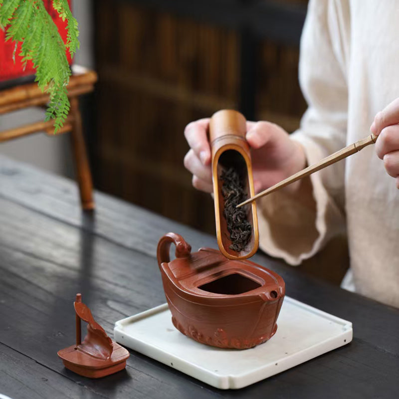 Zisha Teapot Everything goes smoothly 260CC by Master Zhang Dejun.