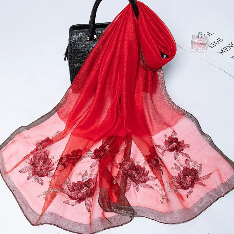 Ladies' Long Mulberry Silk Scarf —— Packed in a Gift Box