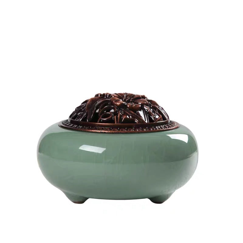 Longquan Celadon Incense Burner—Elevate Your Space with UNESCO-Recognized Chinese Craftsmanship