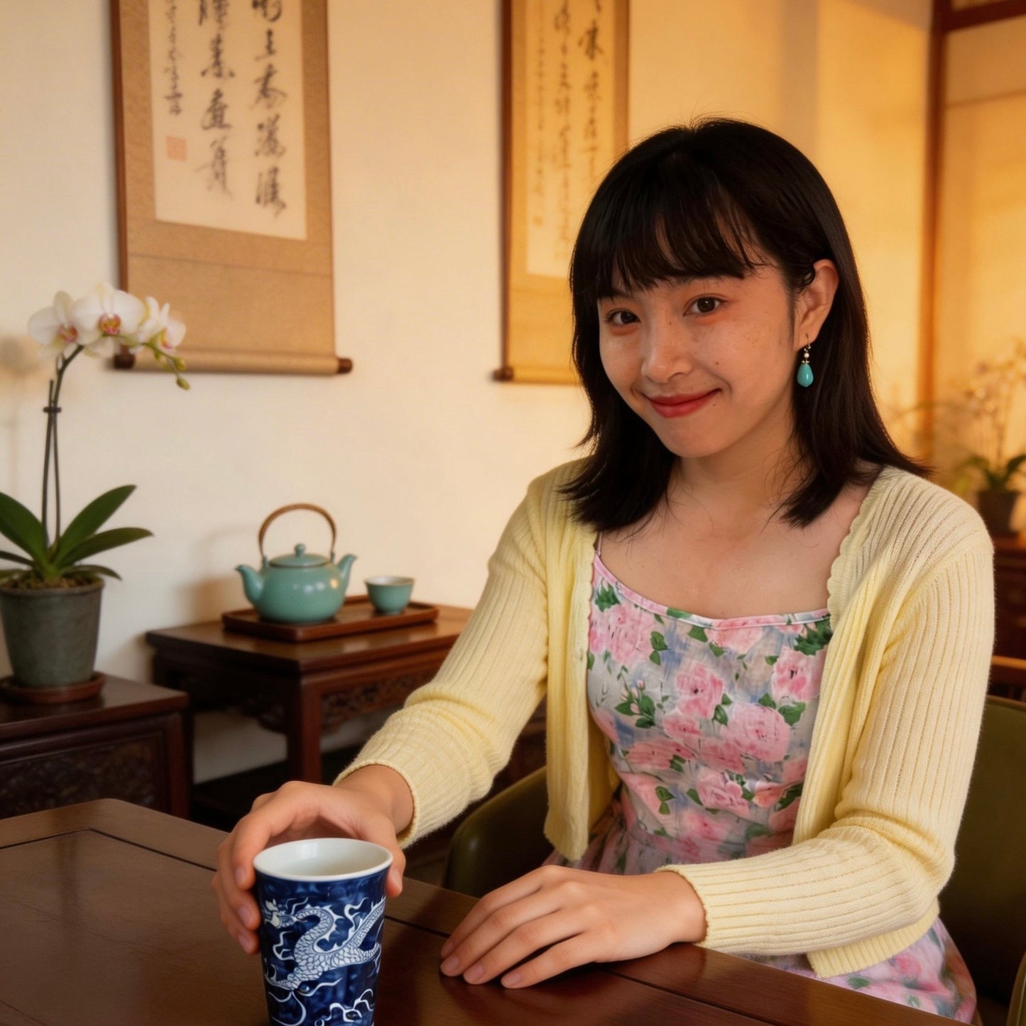 Handcrafted Porcelain Flying Dragon Master Cup – Large Capacity Artistic Tea Cup for Kung Fu Tea, Personal Use & Home Elegance