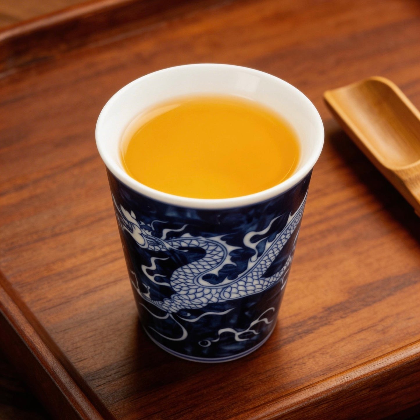 Handcrafted Porcelain Flying Dragon Master Cup – Large Capacity Artistic Tea Cup for Kung Fu Tea, Personal Use & Home Elegance