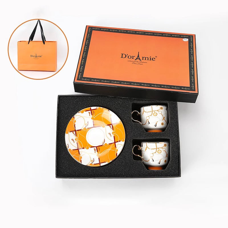 Retro and Luxurious Turkish-style Coffee Cup Set